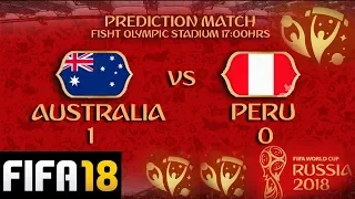 FIFA18 World Cup 2018 simulation - Australia v Peru simulation