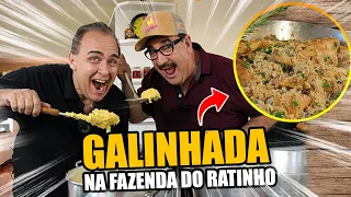 Galinhada com Angú na Fazenda do Ratinho - Chef Taico