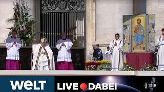 "Urbi et Orbi" - Papst Franziskus feiert Ostermesse auf dem Petersplatz in Rom | WELT LIVE DABEI