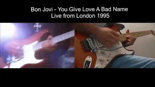 COVER: Bon Jovi - You Give Love A Bad Name (Live from London 1995) GUITAR SOLO!