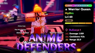 Warrior Princess EVO 60 lvl | Anime Defenders | Roblox