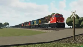 CN 3015 LEADS A CSX AND NS COAL THROUGH SOUTH LINE