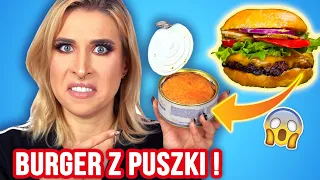 Testuję CHEESBURGERA Z PUSZKI! 🤢 Trekking burger w stylu MRE - Aga Testuje | Agnieszka Grzelak Vlog