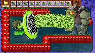 99 Gatling Pea and Red-nult vs Dr.Zomboss Gargantuar - Plants vs Zombies hack