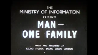 1946 Ministry of Information Film Debunking the Nazis Myth of Racial Superiority "Man One Family"
