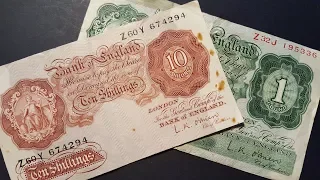 United Kingdom older pound banknotes