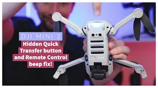 DJI Mini 2 - Hidden Quick Transfer button and Remote Control beep fix!
