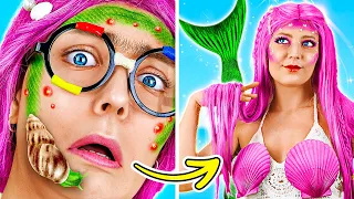 De nerd a sereia popular! 💇‍♀️ Extreme Makeover with Beauty Hacks and Gadgets by La La Life