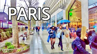 Champs Elysees 2024 🇫🇷 - PARIS on a Rainy Day ☔️ Walking Tour