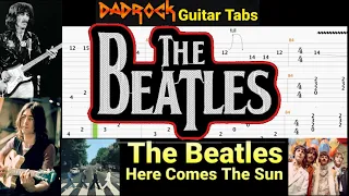 Here Comes The Sun - The Beatles - Guitar + Bass TABS Lesson