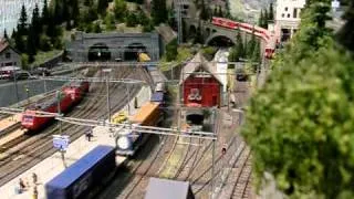 Modelbaan Gotthardbahn Gotthardtunnel Göschenen