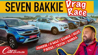 Seven Bakkie Drag Race! New Ranger vs New Amarok vs Hilux vs D-Max vs Navara vs Triton vs P-Series