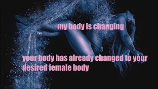 MTF // desired body // male to female subliminal // rain version