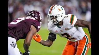 Tyrique Stevenson Miami Hurricanes College Career Highlights [Welcome to Bears]