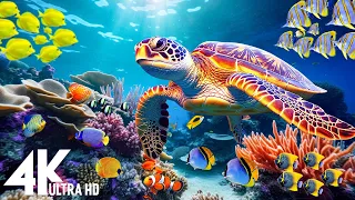 Under Red Sea 4K - Beautiful Coral Reef Fish in Aquarium, Sea Animals for Relaxation - 4K Video #28