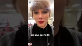 Taylor Swift lives with her fans in supermarket | Instagram Stories (November, 14)