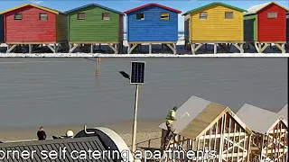 Watch the building of the iconic colourful Muizenberg beach huts | Time lapse | Muizenberg webcam