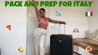 PACK AND PREP WITH ME FOR ITALY🍋✨🫶🏽🇮🇹🍝