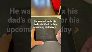 He wanted to fix his dad’s old #ipad that was so sentimental to him ❤️ #shorts #apple #ios #iphone