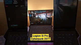 Legion 5i Pro RTX 3070+12700H | Cyberpunk 2077 | 1600p Max settings mini Benchmark