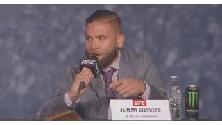 Conor Mcgregor destroy Jeremy Stephens at UFC 205 Press Conference