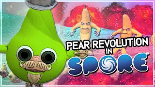 Starting a Pear Revolution in Spore.