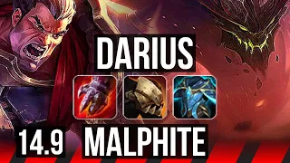 DARIUS vs MALPHITE (TOP) | 6 solo kills, 600+ games | EUW Master | 14.9