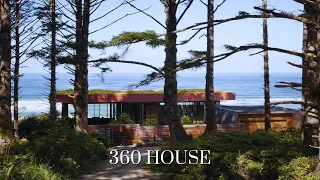 Beach House Made of Glass and Steel on Oregon Coast | 360 House