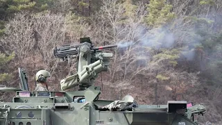 U.S. Army 'Legion' Division Stryker's Live Fire in Korea