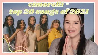Cimorelli - Top 20 Songs of 2021 Reaction | Carmen Reacts