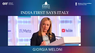 Raisina Dialogue 2023 | Inauguration | Narendra Modi - Giorgia Meloni |