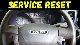 IVECO Daily Oil Light Flashing Service Reset procedure how to reset yourself via dash 2014 - 2019