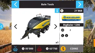 fs 16 new equipment buying for grass cutting and Bale making, play store game