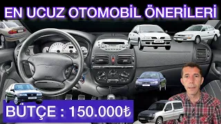 150.000 Lira İle ALINABİLECEK ARABALAR, EN UCUZ OTOMOBİLLER 2023, 150BİN TL ARABA ÖNERİLERİ