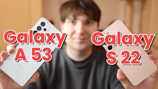 Samsung Galaxy S22 vs Galaxy A53 Camera Comparison Video FHD vs 4K UHD