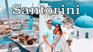 SANTORINI GREECE | Eating & Exploring Fira & Oia (Honeymoon Vlog) 🇬🇷