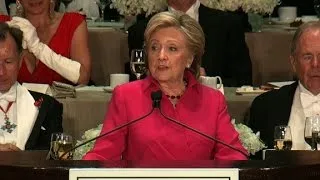 Hillary Clinton's entire speech at the Al Smith dinner