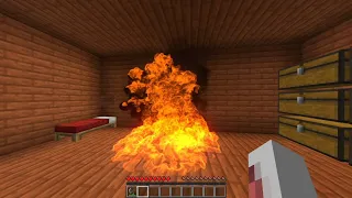 Realistic fire in Minecraft