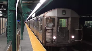 IND Fulton Street Line: Rockaway-bound R68A/Brooklyn-bound R32 A Trains@80th Street-Hudson Street