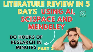 Do hours of Research Literature review in minutes using AI tool (PART 2): Fast Citations, References