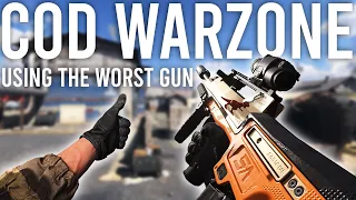 Using the worst gun in Call of Duty Warzone