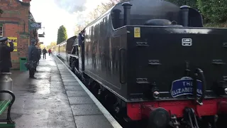 Black 5 45305 tnt 3F 47406 with failed diner - 1B24 Leicester North to Loughborough