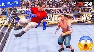 WWE 2K24 - John Cena vs. Peacemaker - No Holds Barred Match | PS5" [4K60]