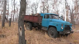 Газ 53 дизель! Выехал за дровами!