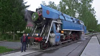 Poslední otočení "Papouška" parní lokomotivy 477.043 / Lužná u Rakovníka 21. 8. 2021