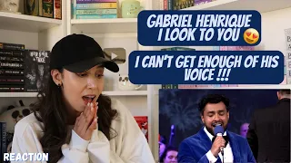 Gabriel Henrique - I Look to You Cover REACTION !!