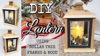 ⭐GORGEOUS DIY LANTERN - Wood Projects & Dollar Tree frames