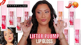 *new* MAYBELLINE LIFTER PLUMP LIP GLOSS + NATURAL LIGHTING LIP SWATCHES | MagdalineJanet