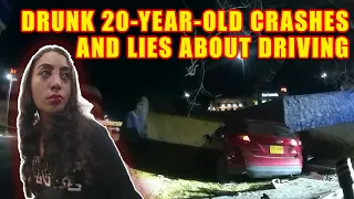 Bodycam DUI Arrest - 20-Year-Old Crashes Car, Lies Repeatedly, and is Arrested for Aggravated DUI