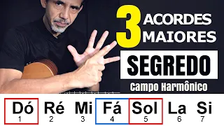 3 ACORDES MAIS IMPORTANTES - Revelando o Segredo dos 3 Acordes principais  do Campo Harmônico.